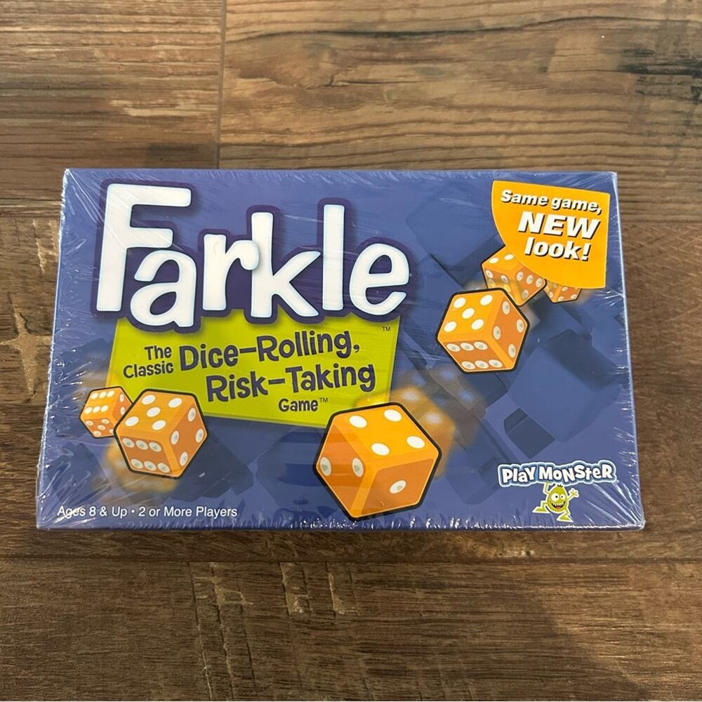 Farkle The Classic Dice-Rolling, Risk-Taking Game NIB